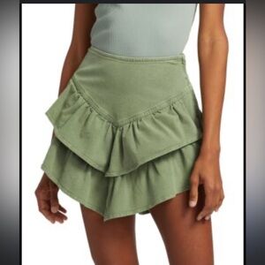 MOTHER The Ruffle Mini Skirt Size 26